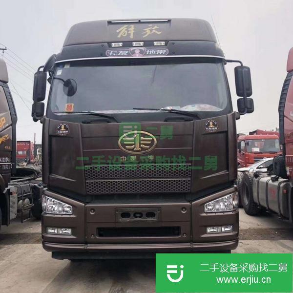 出售二手牽引車一汽解放J6P國五牽引車拖頭可按揭