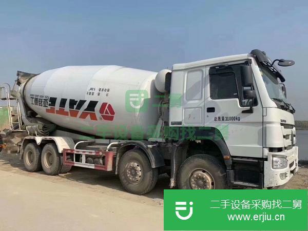 轉讓銷售二手混泥土攪拌罐車 可按揭 二手豪沃18年國五大20方攪拌車