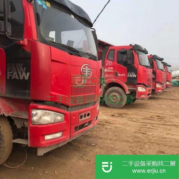 轉讓二手輕量化自卸車便宜處理 解放國五6米8 二手前四后八自卸車
