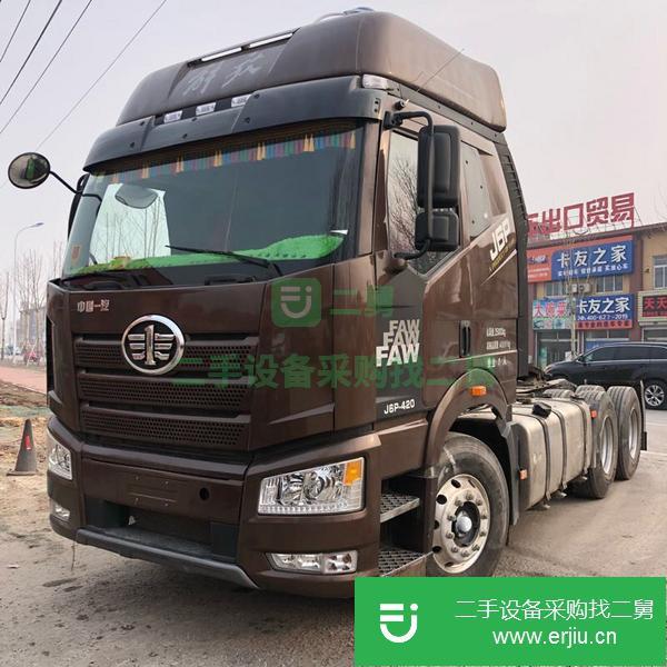 出售19年解放J6P牽引車420馬力原車原版價格不高可分期