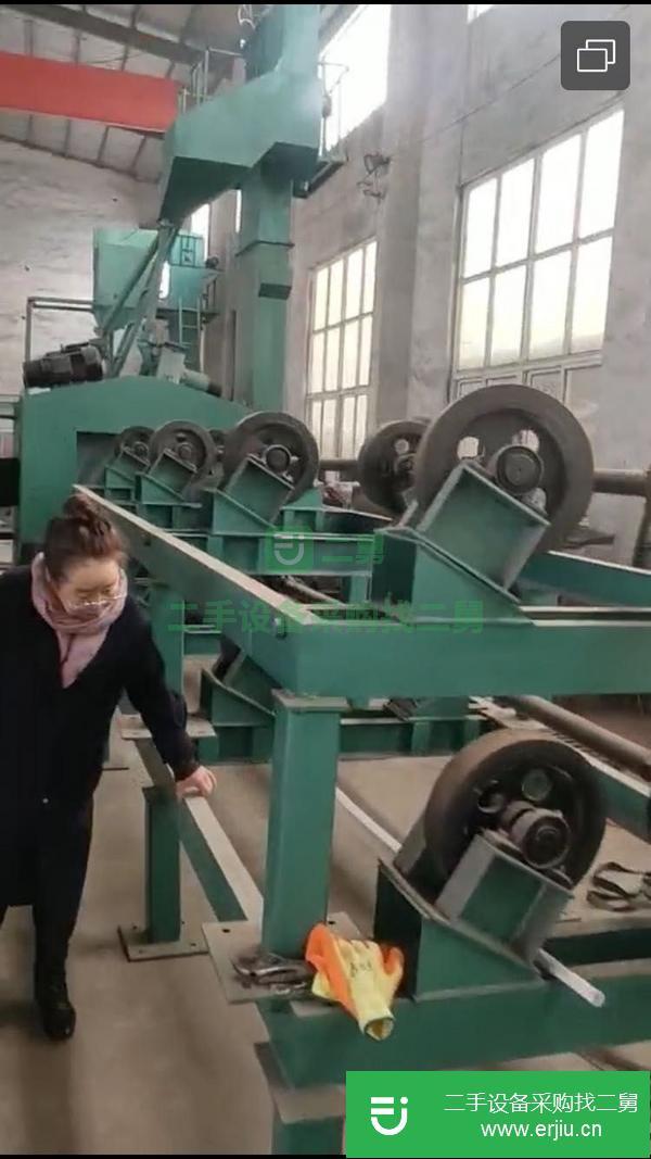 轉(zhuǎn)讓出售二手圓管專用拋丸機