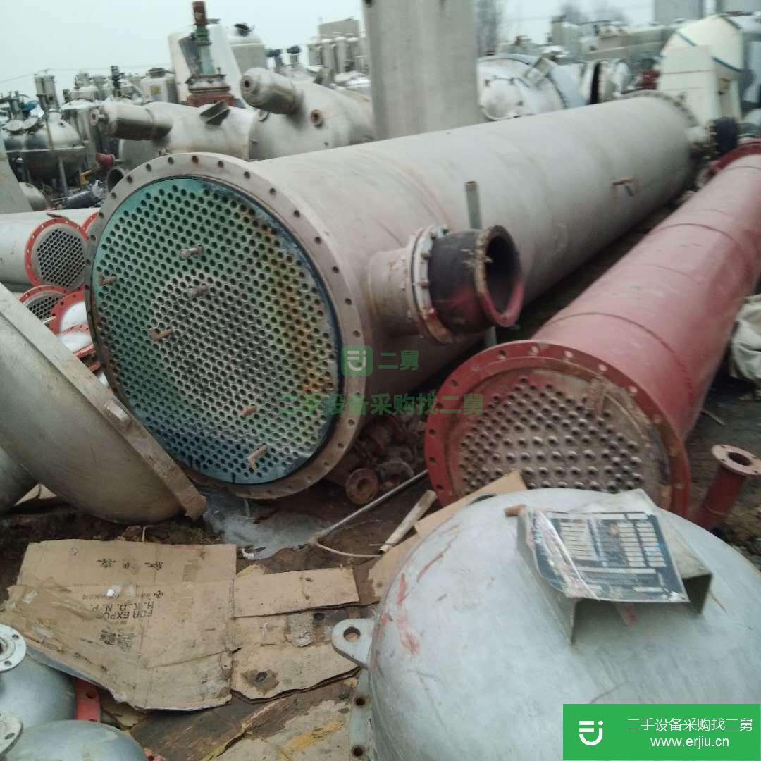 處理二手不銹鋼冷凝器列管式高壓分離冷凝器二手化工設備
