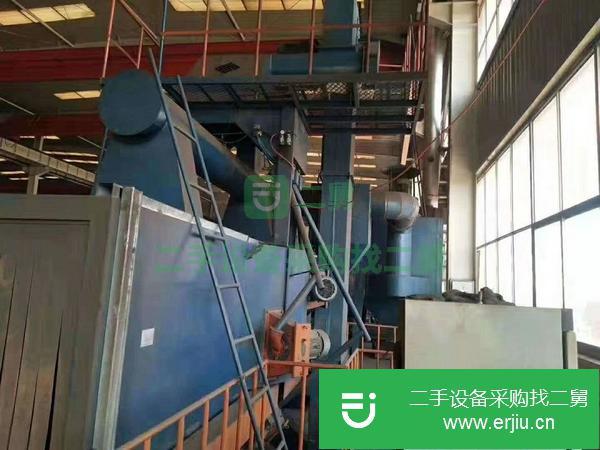 低價出售江蘇產輥道通過式拋丸機1414，6個11的拋投