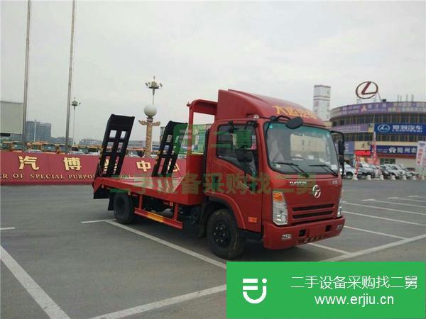 拖小挖機的板車  平板運輸車出售