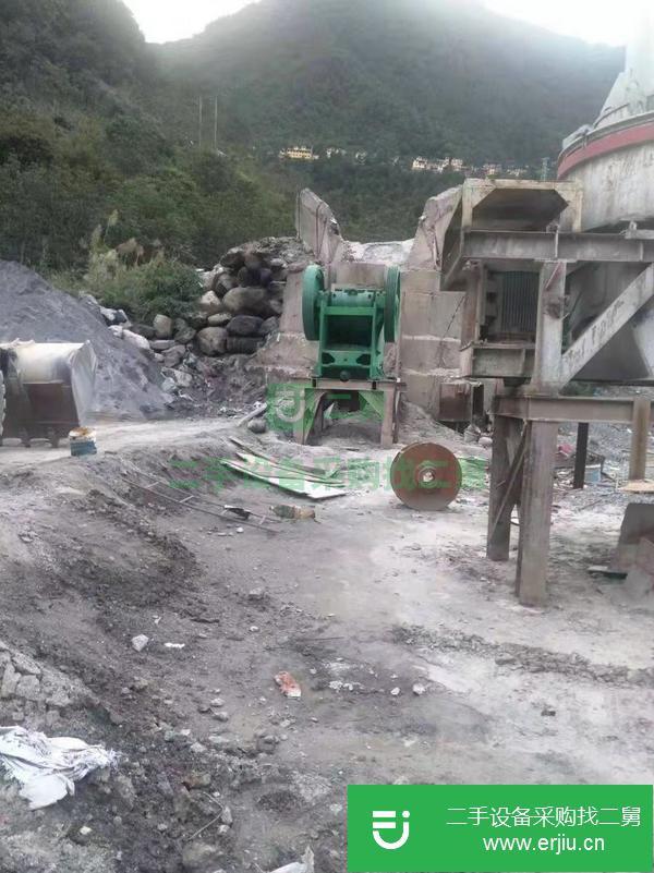 轉讓二手石子生產線設備69顎式破碎機沖擊式制砂機