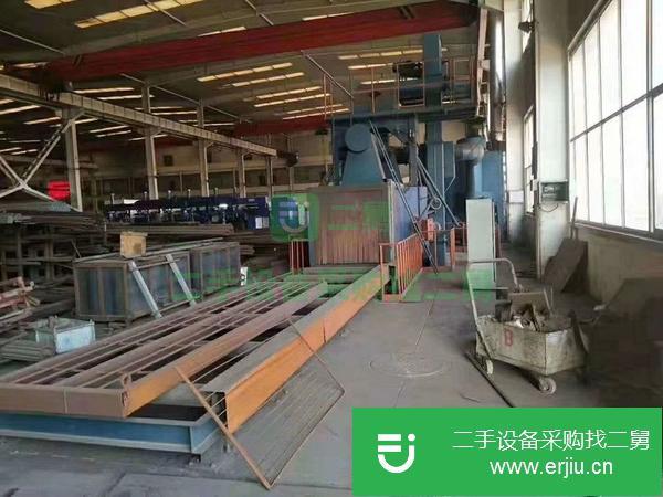 低價出售江蘇產輥道通過式拋丸機1414，6個11的拋投