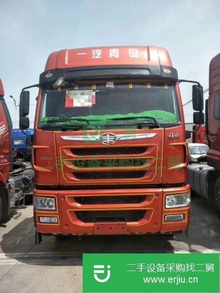 常年出售二手解放天V雙驅牽引車430馬力國五輕體車質量保證