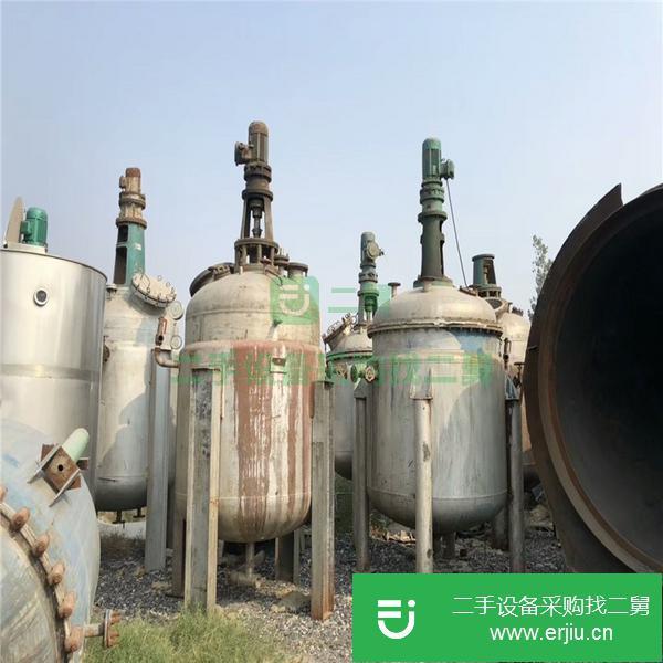 出售二手盤管反應釜 二手常壓反應釜 二手樹脂反應釜