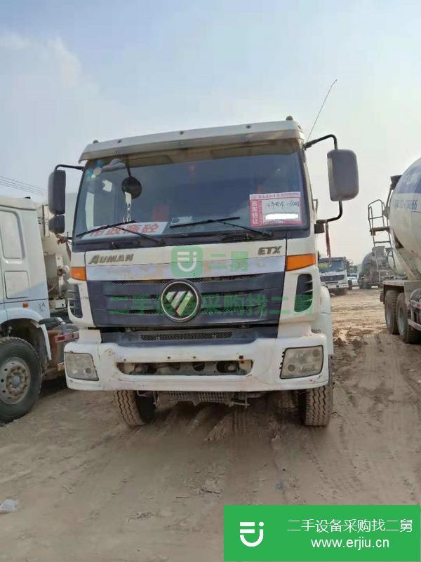 轉(zhuǎn)讓14年二手歐曼攪拌車 340馬力 后八輪