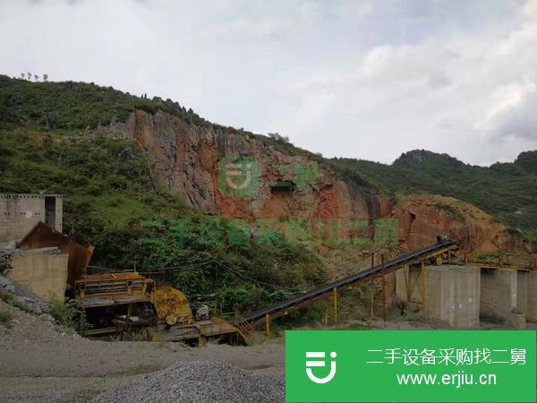 轉讓二手石子生產線設備100型二合一石料破碎機制砂機設備