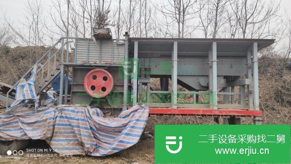 轉(zhuǎn)讓1416箱式破碎機 移動式石料生產(chǎn)線 200噸產(chǎn)量