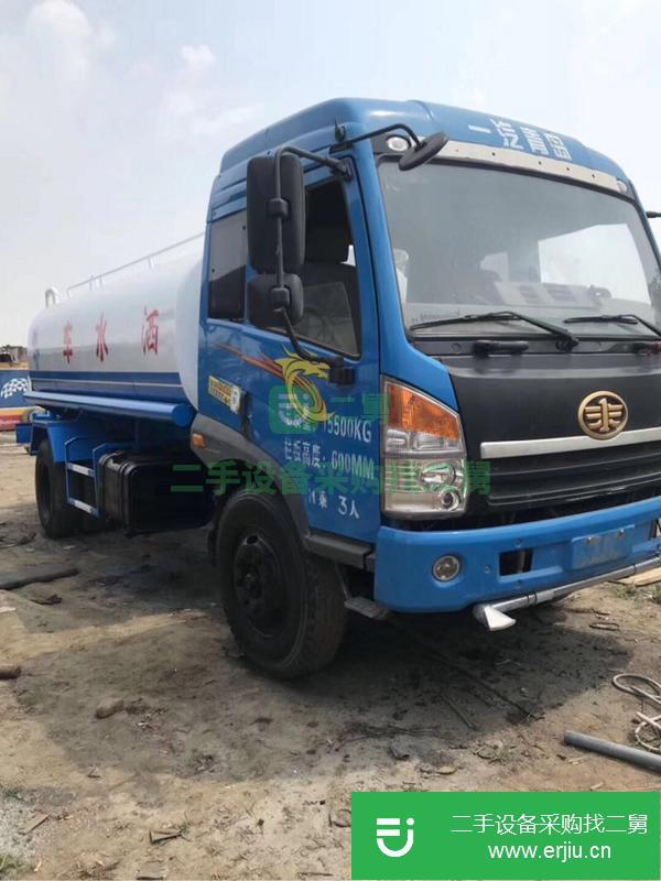 轉讓二手解放賽龍小八檔12噸灑水車