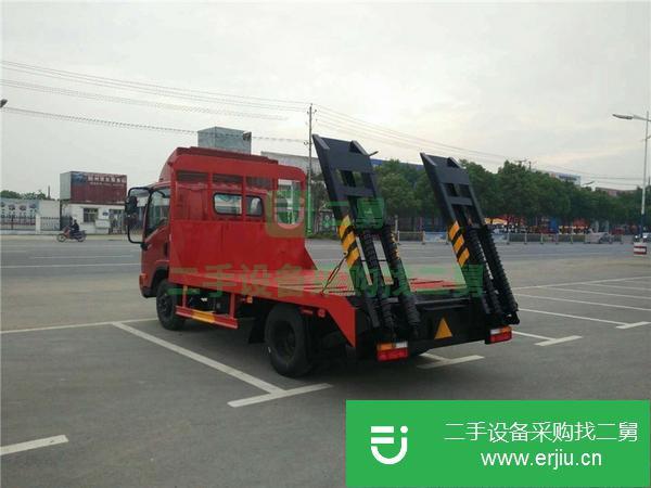 拖小挖機的板車  平板運輸車出售