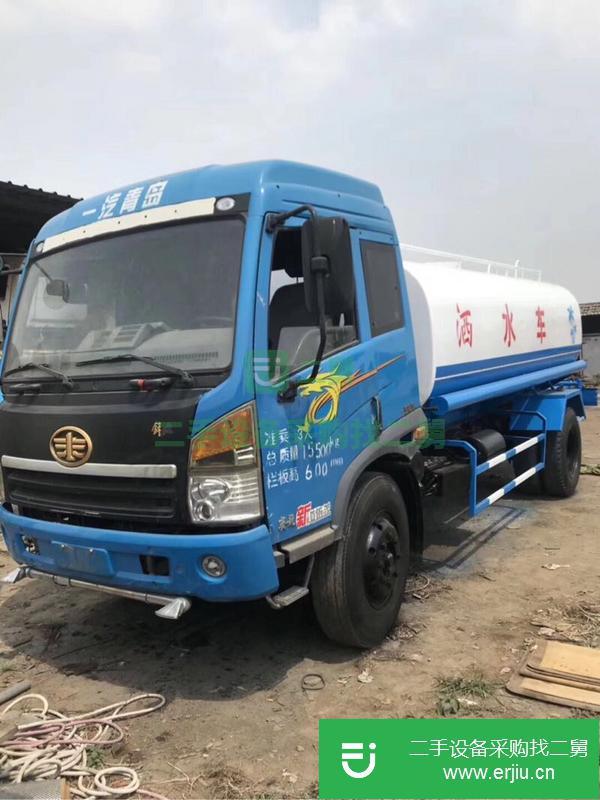 轉讓二手解放賽龍小八檔12噸灑水車