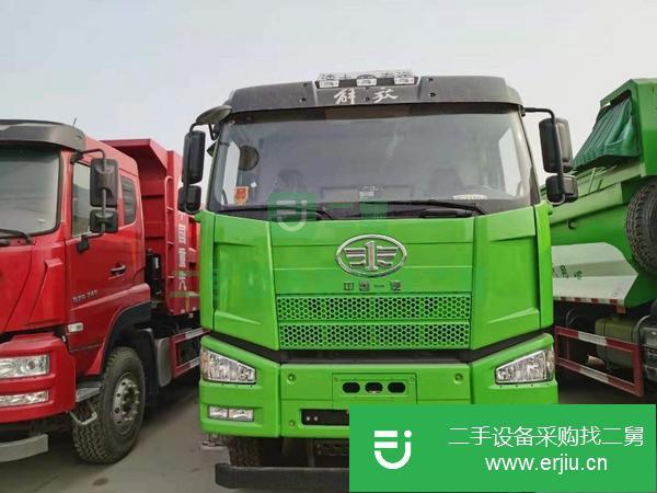 出售庫存解放自卸車 國五 后八輪 5米6環保大箱 375馬力