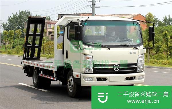 出售凱馬藍(lán)牌平板運(yùn)輸車  拖挖機(jī) 收割機(jī)的運(yùn)輸車
