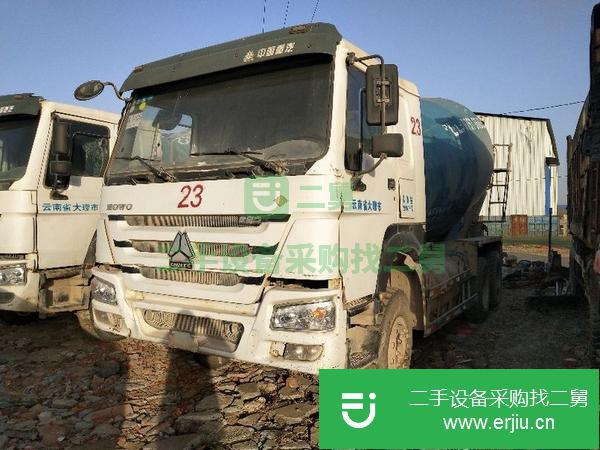 二手的豪沃天然氣攪拌車出售