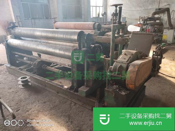 出售二手實(shí)心閑置W11-16*2500三輥對稱式機(jī)械自動(dòng)卷板機(jī)