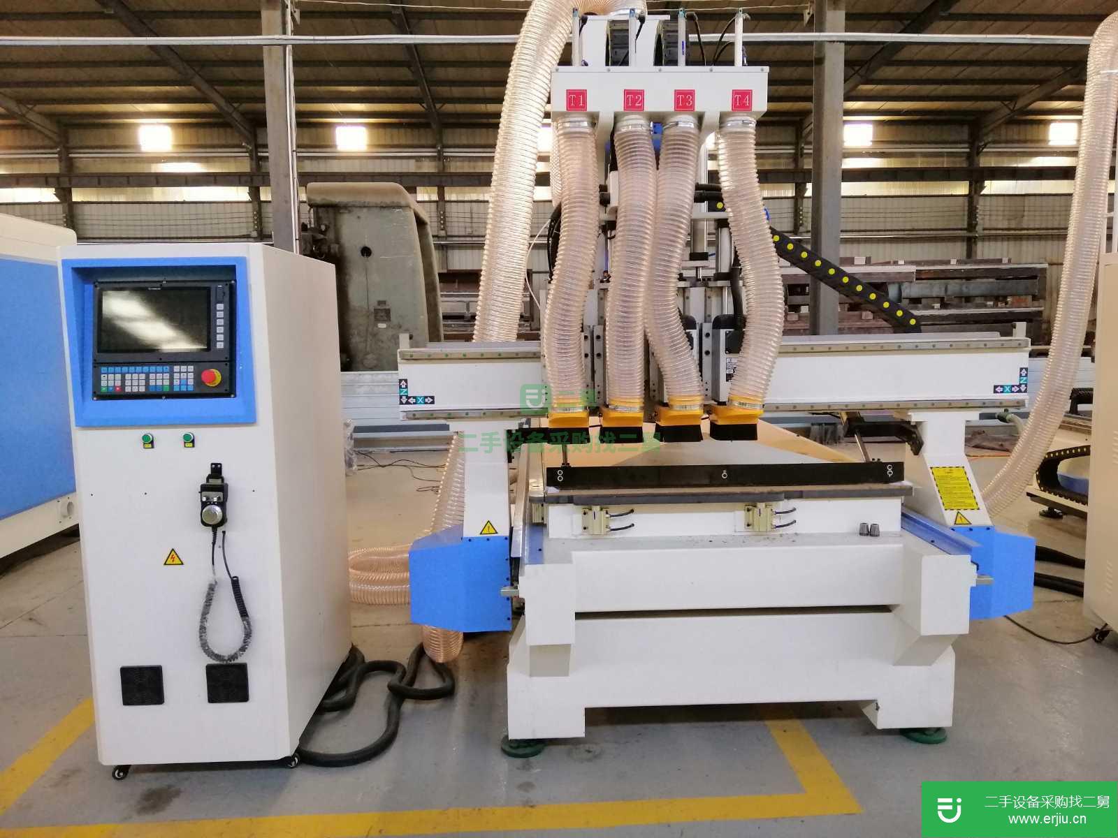 木工雕刻機，慶陽博雕1325四工序高速開料機，，側孔機，全自動封邊機
