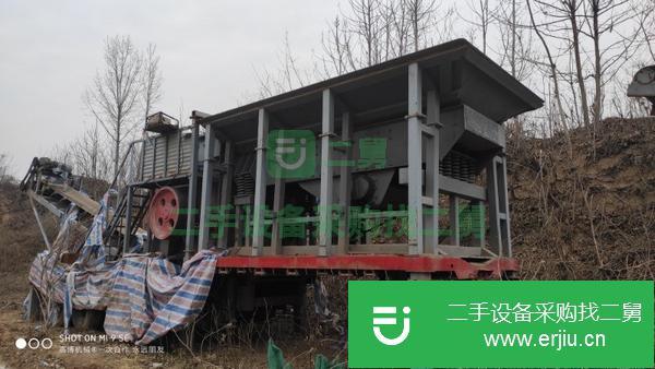 轉(zhuǎn)讓1416箱式破碎機 移動式石料生產(chǎn)線 200噸產(chǎn)量