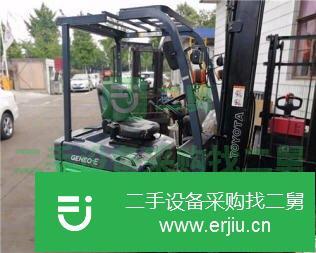 二手豐田1.5噸電動叉車個人轉讓，狹窄倉庫原地轉彎二手叉車
