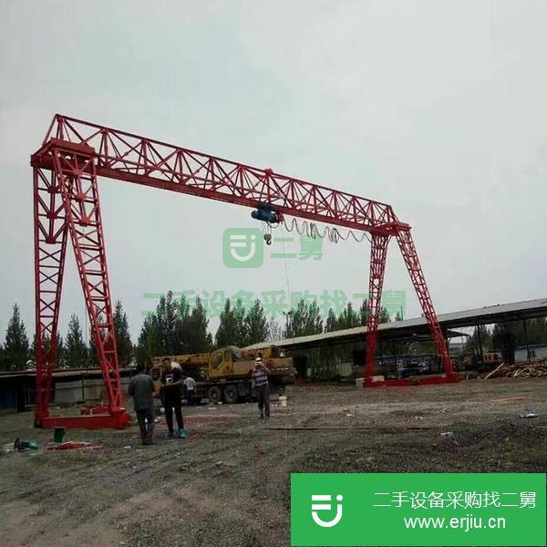 轉(zhuǎn)讓二手5T10T20T優(yōu)質(zhì)花架門式起重機 雙梁龍門吊 雙梁吊鉤起重機