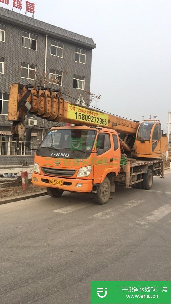 團結十噸吊車,因有其它事情轉讓,油電三用,32米大臂。
