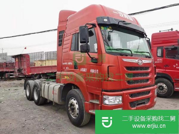 轉讓18年二手解放天V牽引車480馬力雙驅 國五