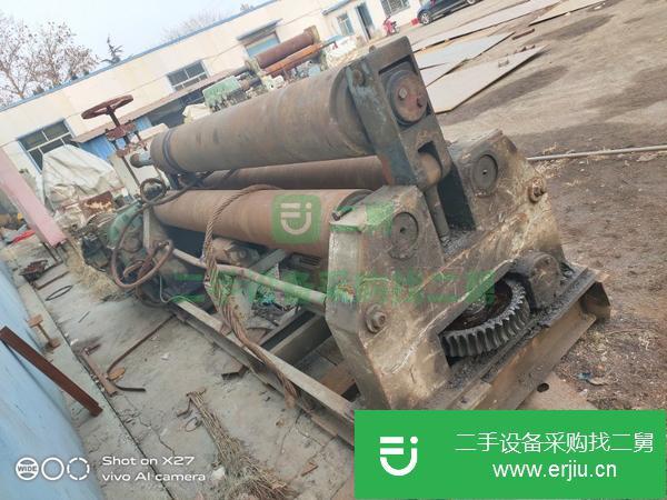 轉讓二手實心國標W11-20*2500機械全自動卷板機一臺