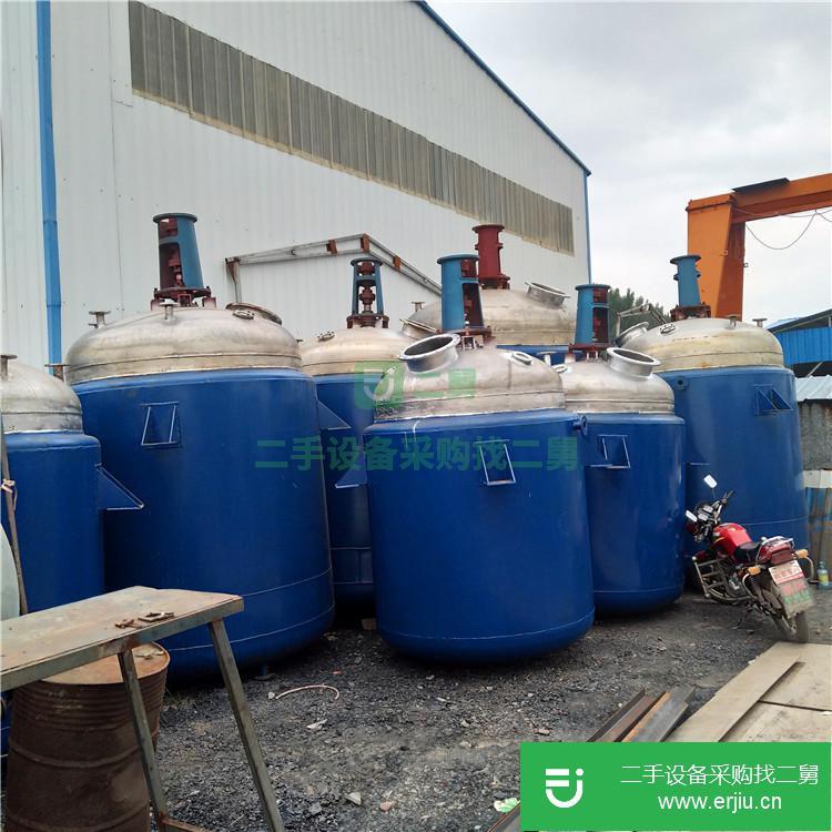 二手5噸3噸搪瓷反應釜電加熱多功能反應釜化工食品反應設備處理