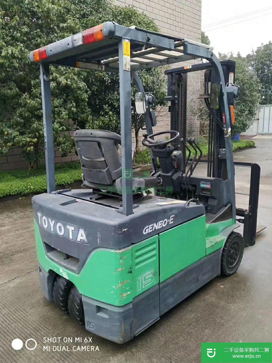 二手叉車豐田1.5噸電動叉車，二手電瓶叉車便宜處理