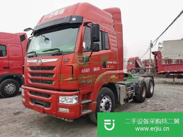 轉讓18年二手解放天V牽引車480馬力雙驅 國五