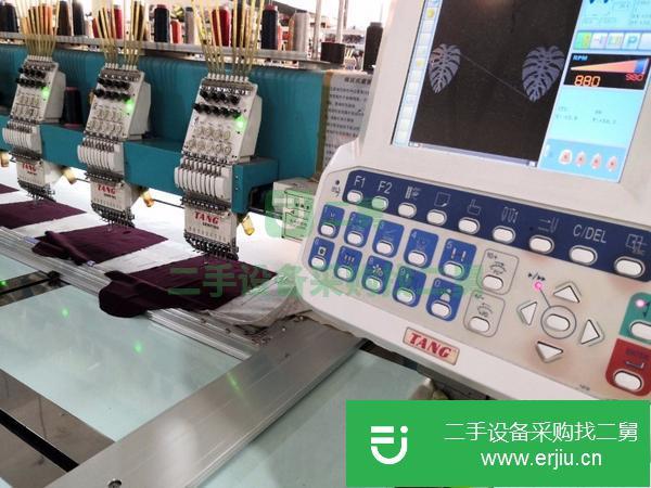 低價轉讓一批正在生產中二手高速繡花機