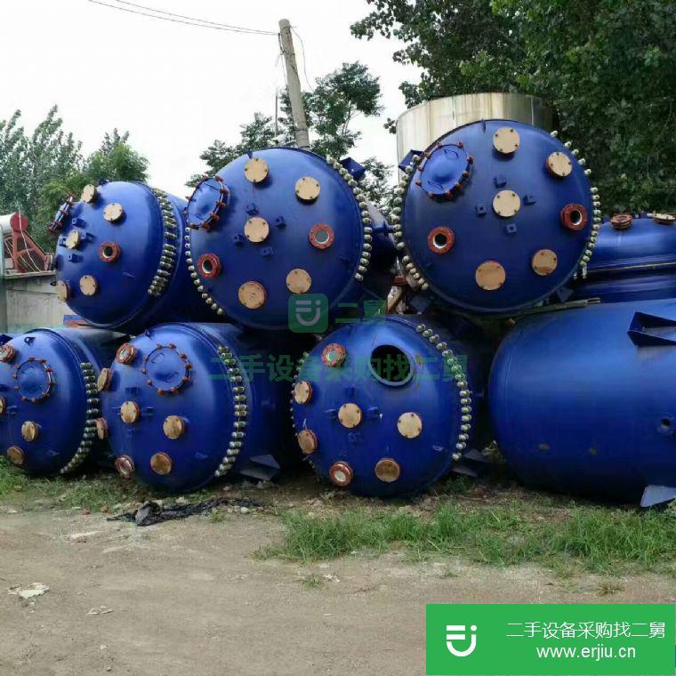 轉讓:處理二手2000搪瓷反應釜二手20平方板框壓濾機