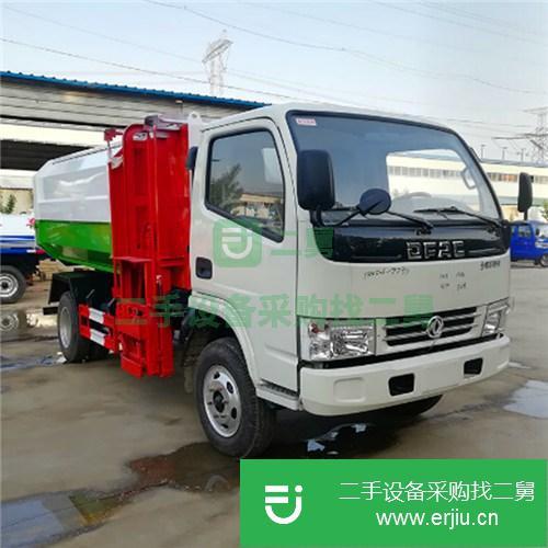 轉讓福田卡三5噸擠壓式垃圾車城市環保車,掛桶垃圾車