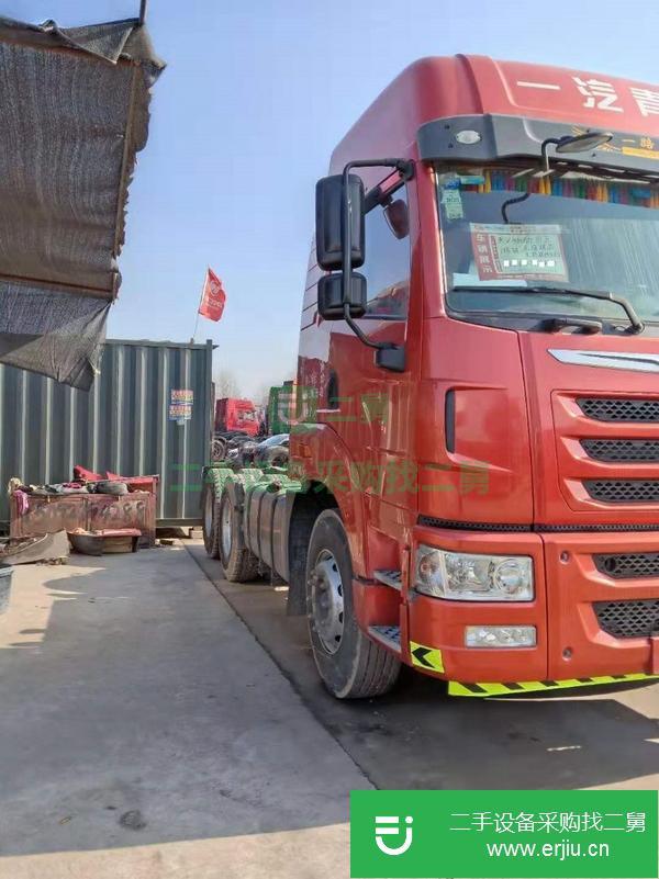 急轉(zhuǎn)17年二手解放天V牽引車 430馬力 雙驅(qū)輕體
