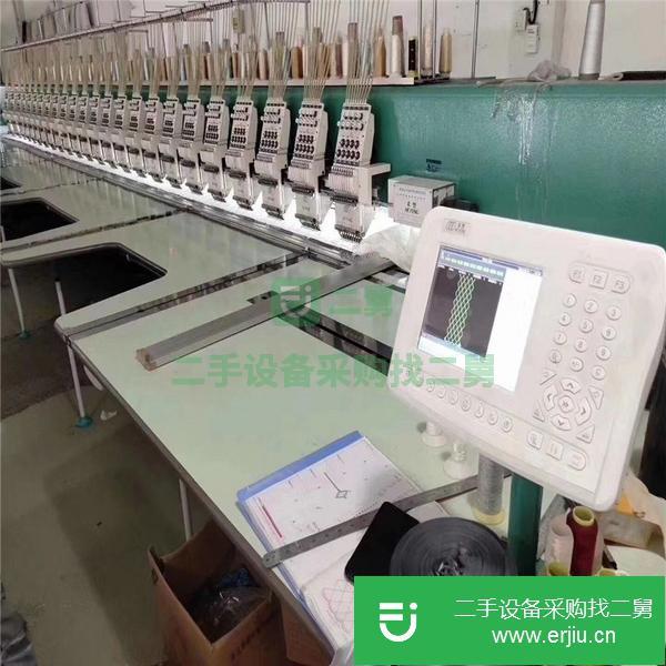 轉讓服裝廠處理電腦繡花設備 二手繡花機