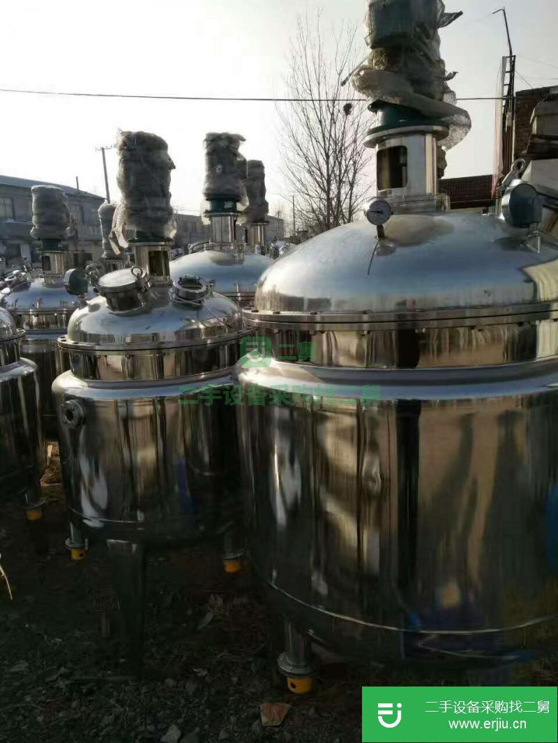 出售一批20雙堆300沸騰干燥機，微波干燥機300,500,1000,2000全不銹鋼電加熱，反應釜