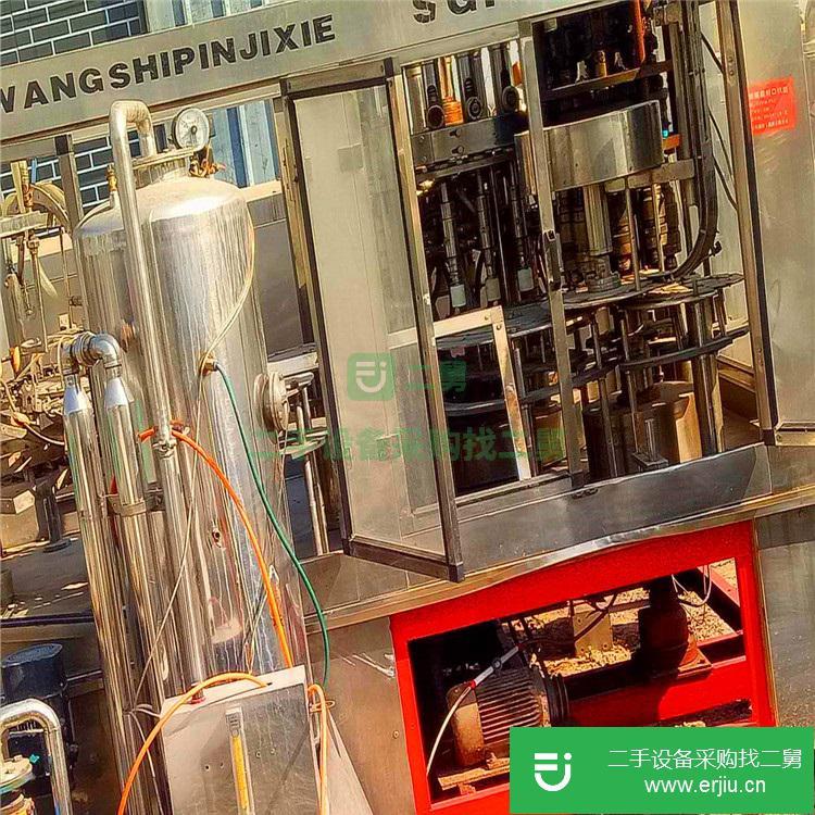 二手三合一灌裝機 24頭 18頭不銹鋼直線灌裝機