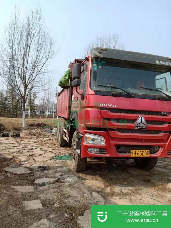 低價轉讓14年二手豪沃自卸車 340馬力 后八輪