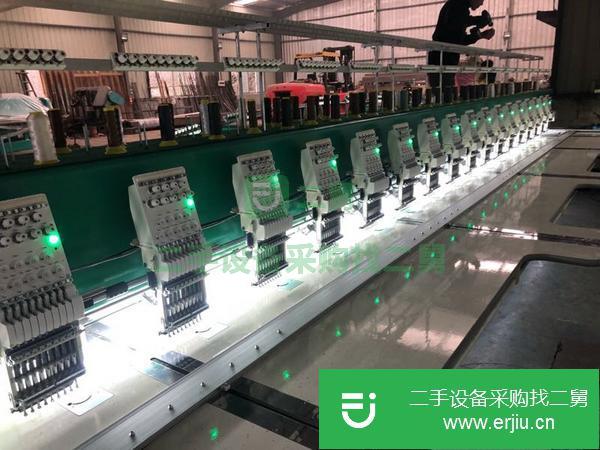 庫存繡花機轉讓：20頭400頭高速機大豪全伺服8臺