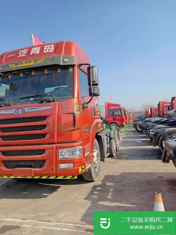 急轉(zhuǎn)17年二手解放天V牽引車 430馬力 雙驅(qū)輕體