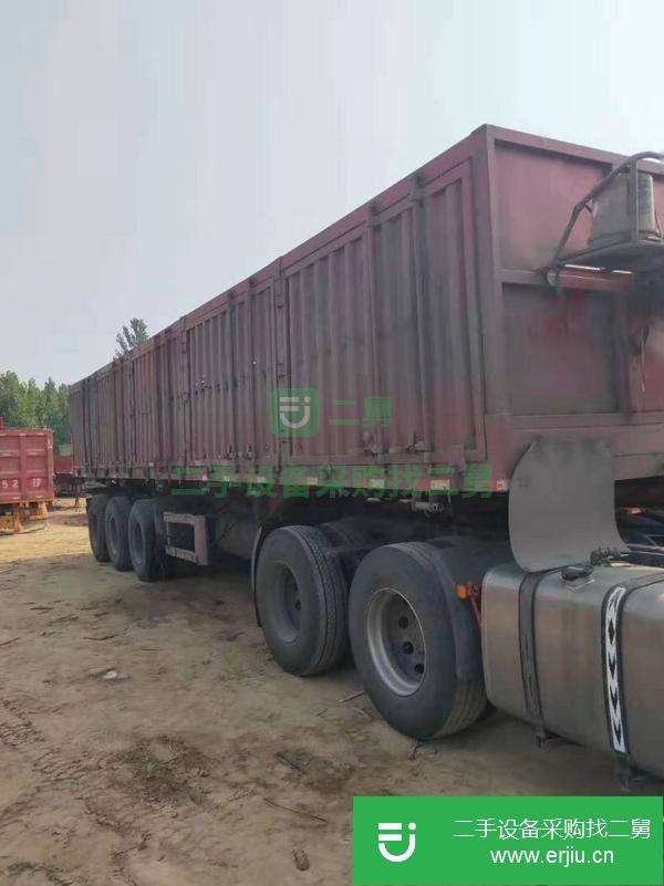 轉(zhuǎn)讓處理一批二手11米一體側(cè)翻半掛車 原車原版