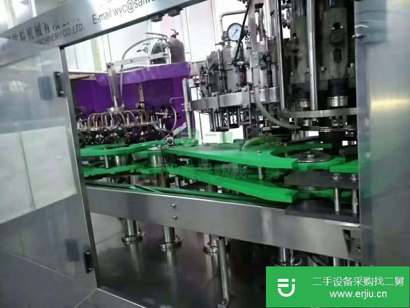 出售二手的三合一玻璃灌裝機生產線