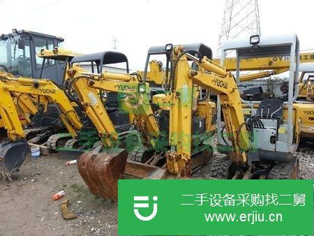 轉讓二手玉柴35小挖掘機13-20微型挖掘機