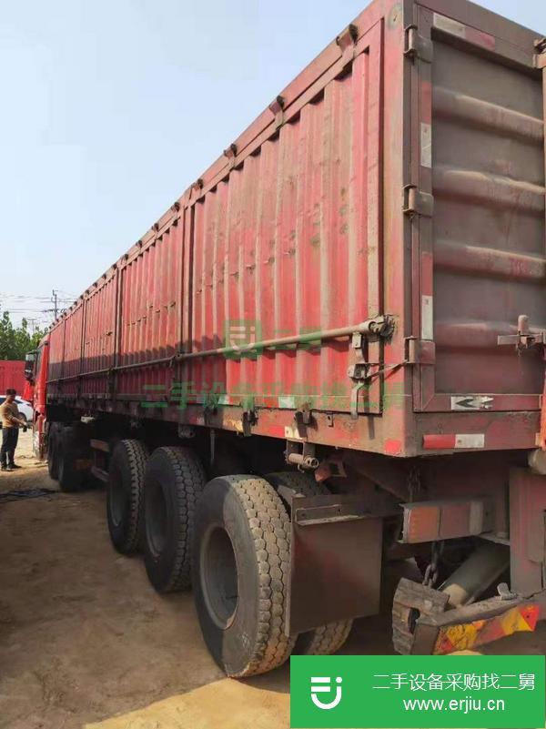 轉(zhuǎn)讓處理一批二手11米一體側(cè)翻半掛車 原車原版