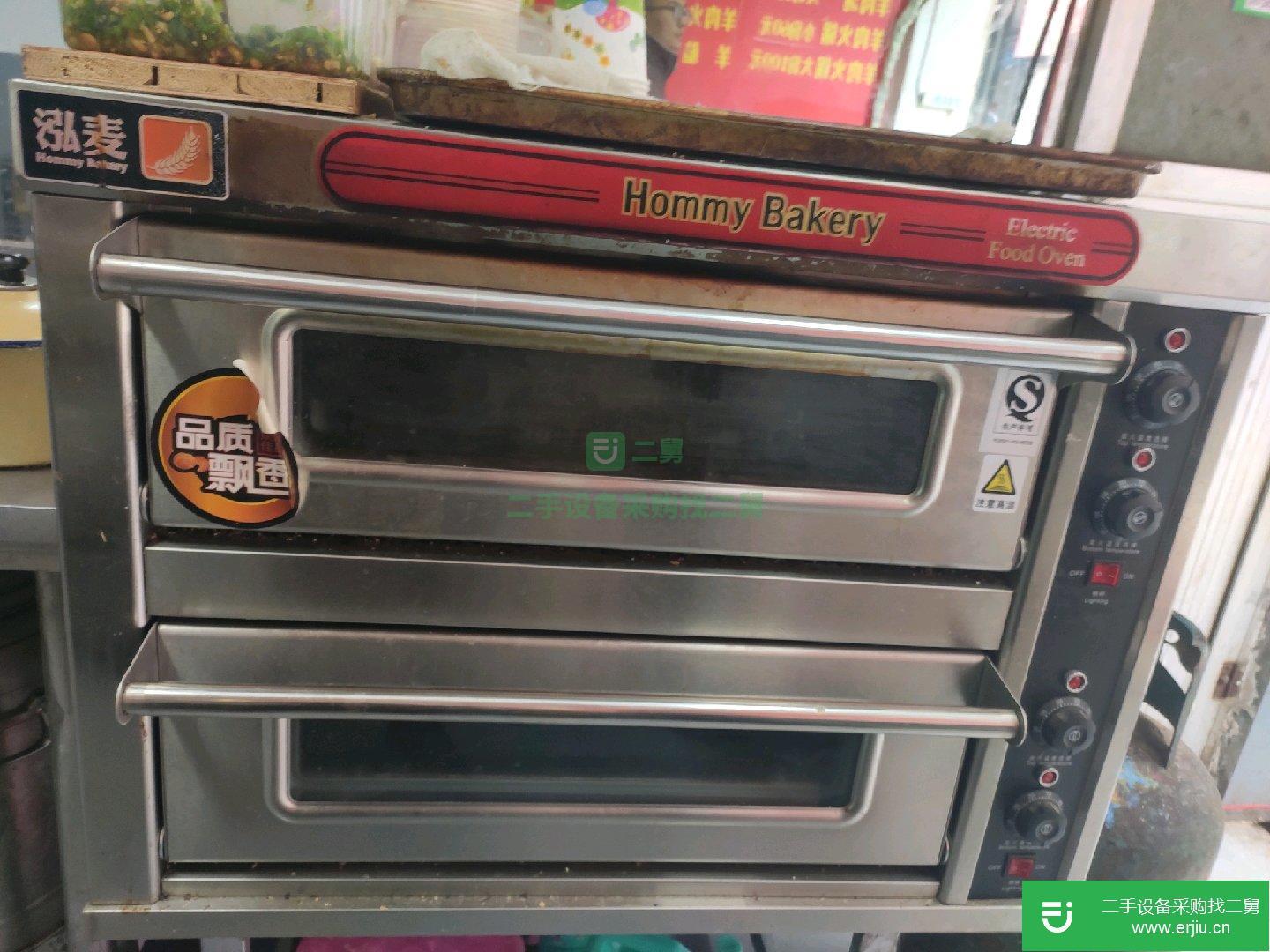 出售二手的商用烤箱，上下雙層