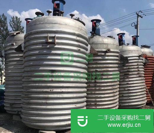 出售二手不銹鋼1-20噸搪瓷反應(yīng)釜 二手內(nèi)盤管不銹鋼反應(yīng)釜