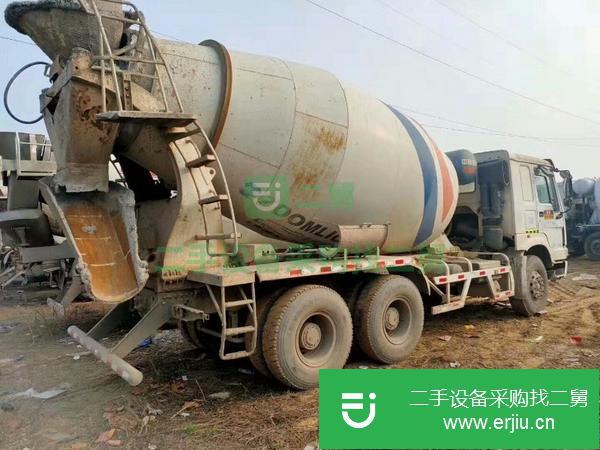 二手后八輪混凝土攪拌罐車 便宜轉(zhuǎn)讓豪沃12年大10方