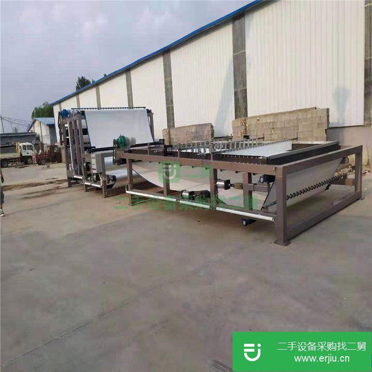轉讓:處理3臺庫存的洗沙場污泥脫水的二手3X12帶式壓濾機 二手污泥脫水機